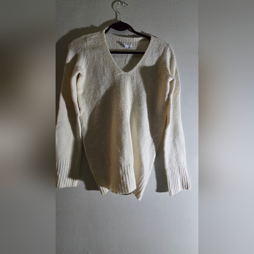 Calvin Klein Cream V-Neck Sweater